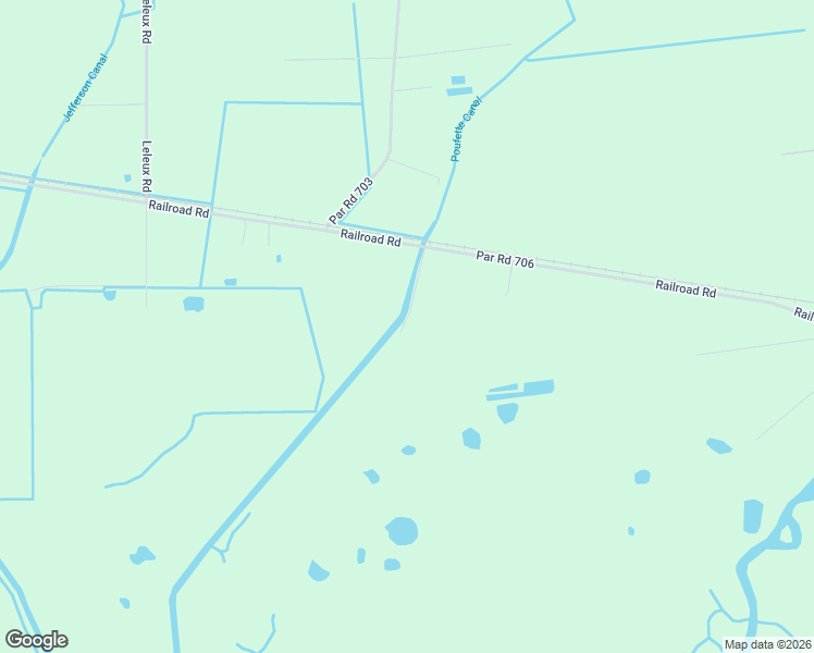 map of restaurants, bars, coffee shops, grocery stores, and more near 2603 Railroad Road in New Iberia