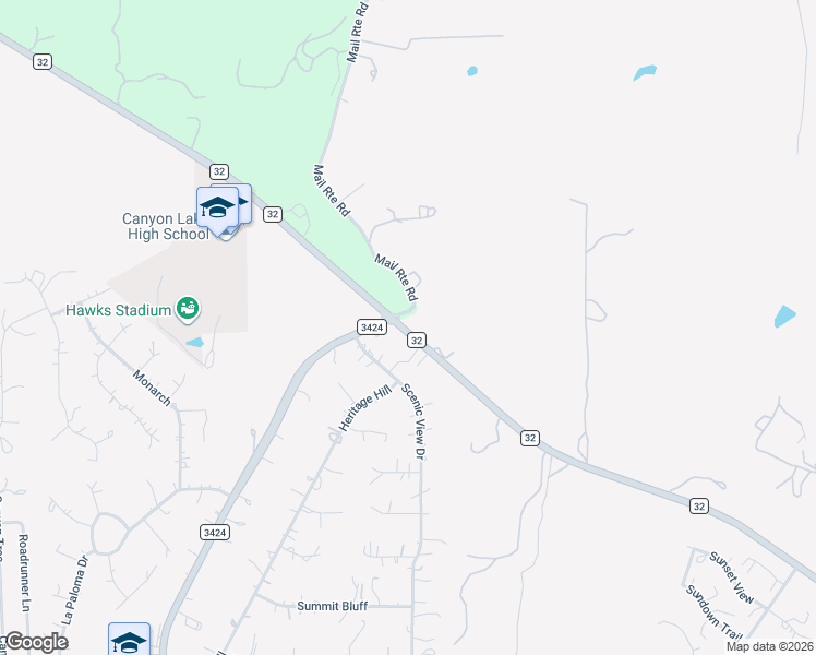 map of restaurants, bars, coffee shops, grocery stores, and more near 112 Mail Route Road in Fischer