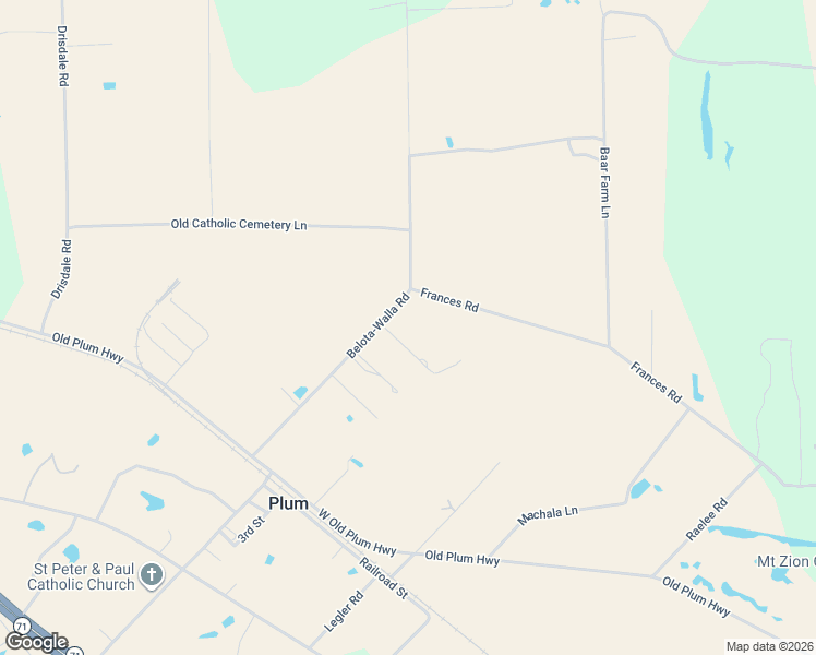 map of restaurants, bars, coffee shops, grocery stores, and more near 930 Belota-Walla Road in West Point