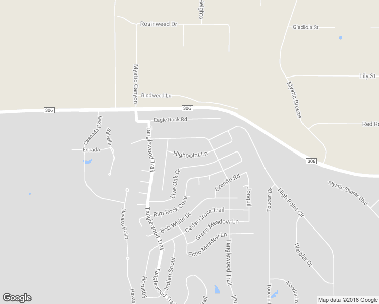 map of restaurants, bars, coffee shops, grocery stores, and more near 1125 Highpoint Lane in Spring Branch