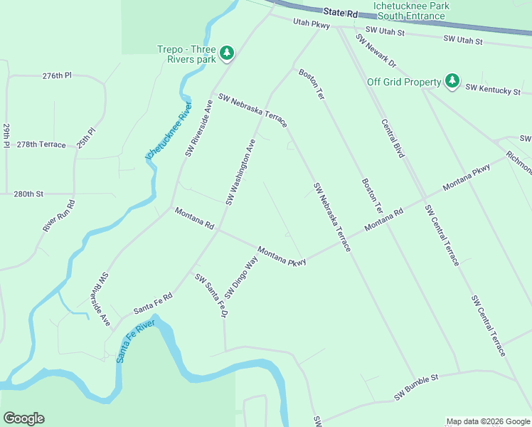 map of restaurants, bars, coffee shops, grocery stores, and more near 264 SW Delaware Way in Fort White