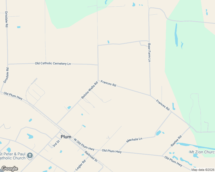 map of restaurants, bars, coffee shops, grocery stores, and more near 930 Belota-Walla Road in West Point