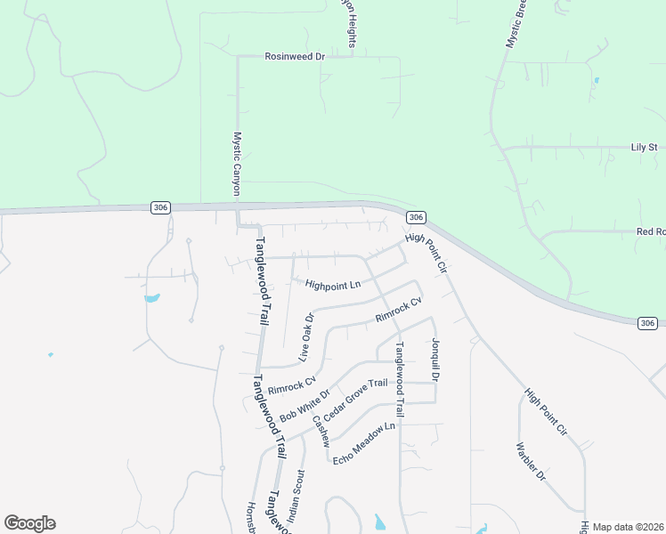 map of restaurants, bars, coffee shops, grocery stores, and more near 6121 Tanglewood Trail in Spring Branch