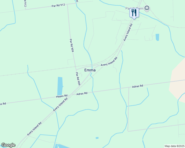 map of restaurants, bars, coffee shops, grocery stores, and more near 5917 Avery Island Road in New Iberia