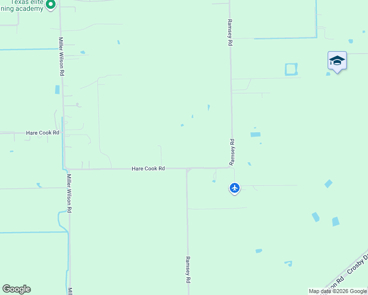 map of restaurants, bars, coffee shops, grocery stores, and more near 1331 Hare Cook Road in Crosby
