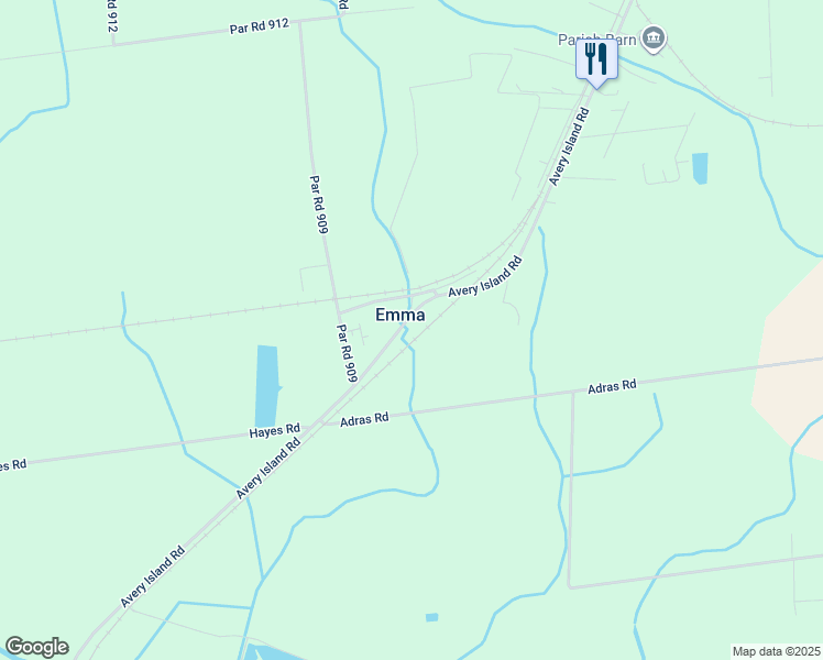 map of restaurants, bars, coffee shops, grocery stores, and more near 5917 Avery Island Rd in New Iberia