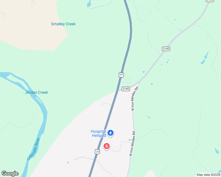 map of restaurants, bars, coffee shops, grocery stores, and more near 2609 U.S. 77 in La Grange