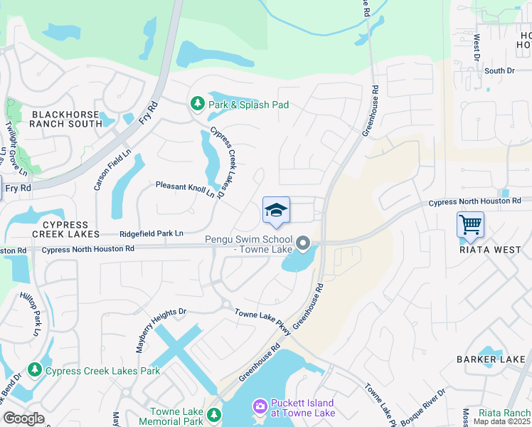 map of restaurants, bars, coffee shops, grocery stores, and more near 26007 Jodie Lynn Circle in Cypress