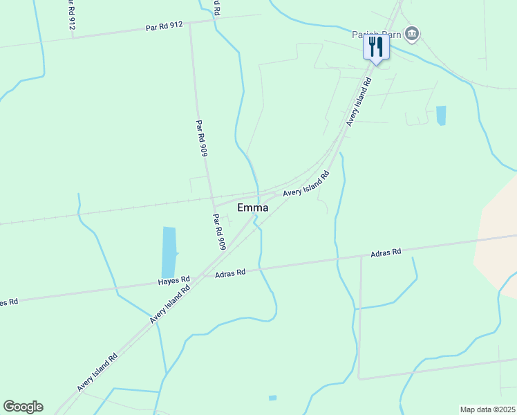 map of restaurants, bars, coffee shops, grocery stores, and more near 5906 Avery Island Road in New Iberia