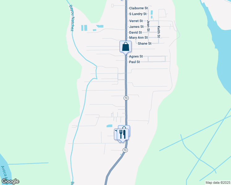 map of restaurants, bars, coffee shops, grocery stores, and more near 101-143 Gerald Street in Pierre Part