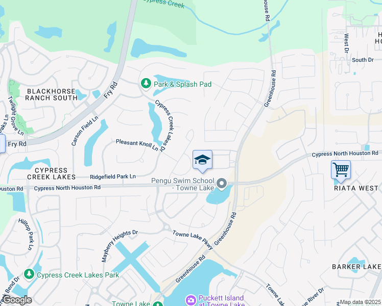 map of restaurants, bars, coffee shops, grocery stores, and more near 26007 Jodie Lynn Circle in Cypress