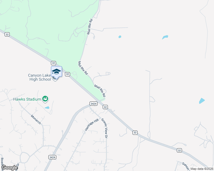 map of restaurants, bars, coffee shops, grocery stores, and more near 250 Mail Route Road in Fischer