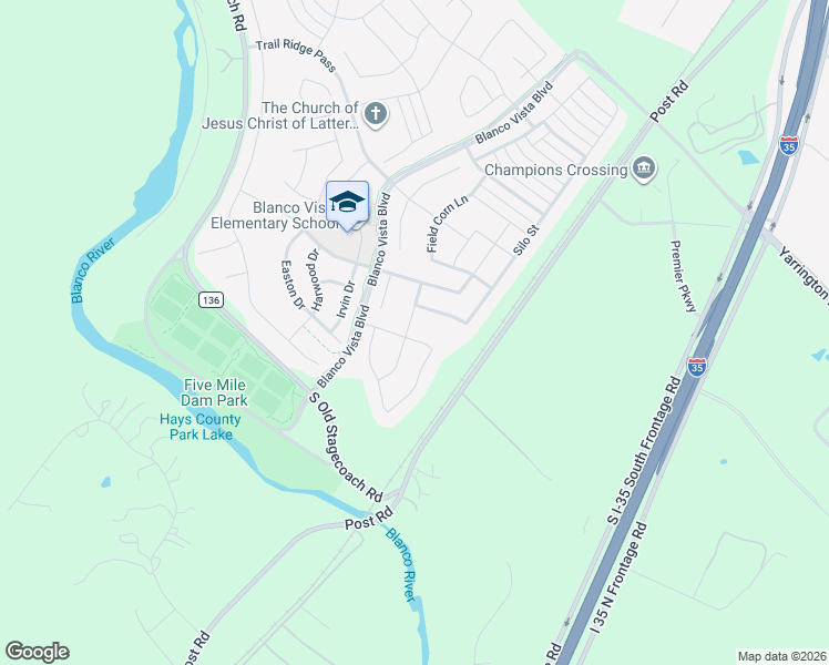 map of restaurants, bars, coffee shops, grocery stores, and more near 225 Lacey Oak Loop in San Marcos