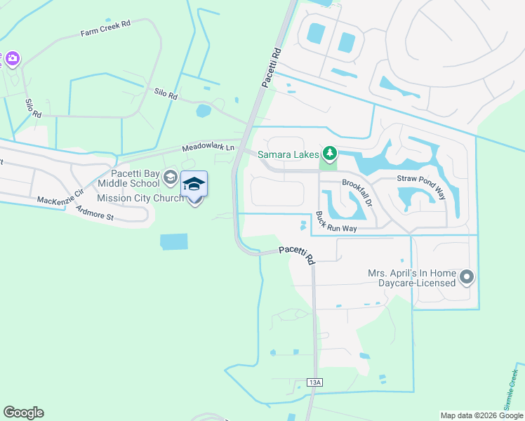 map of restaurants, bars, coffee shops, grocery stores, and more near 3550 Pacetti Road in St. Augustine