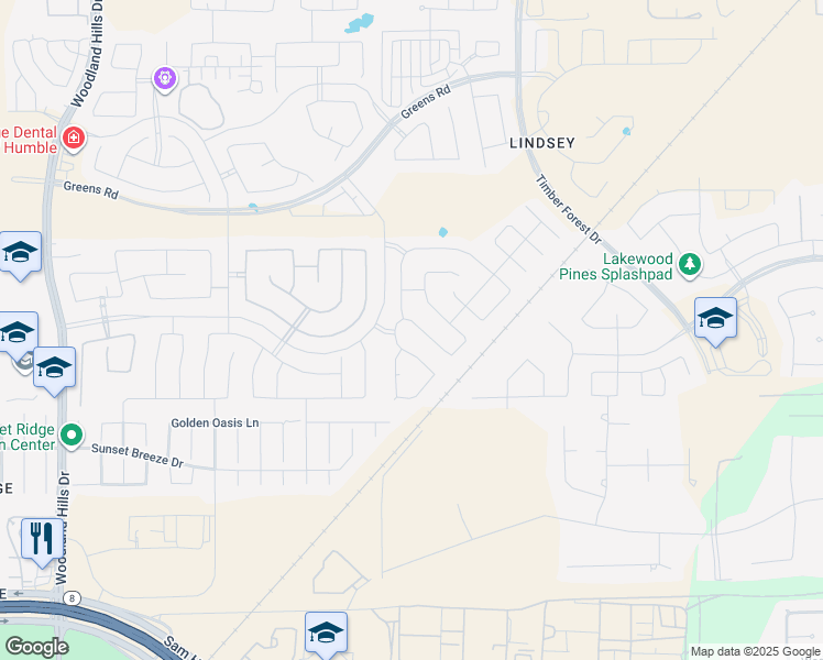 map of restaurants, bars, coffee shops, grocery stores, and more near 15114 Provost Craig Drive in Atascocita