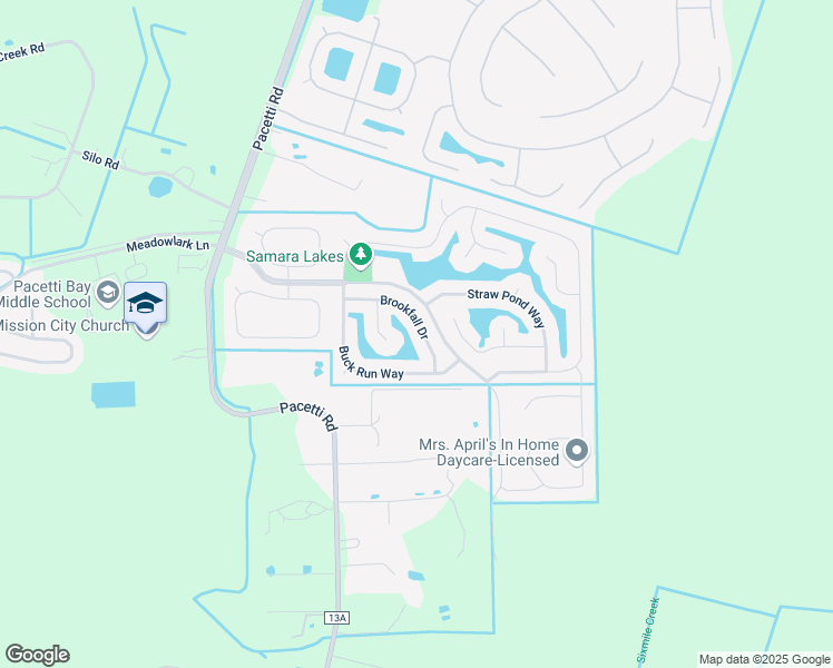 map of restaurants, bars, coffee shops, grocery stores, and more near 197 Brookfall Drive in Saint Augustine