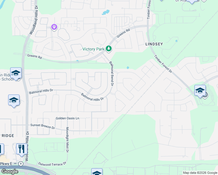 map of restaurants, bars, coffee shops, grocery stores, and more near 12542 Sabine Point Drive in Humble