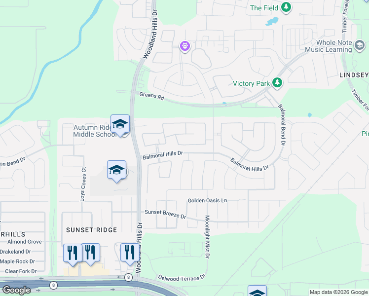 map of restaurants, bars, coffee shops, grocery stores, and more near 12002 Delwood Terrace Drive in Atascocita
