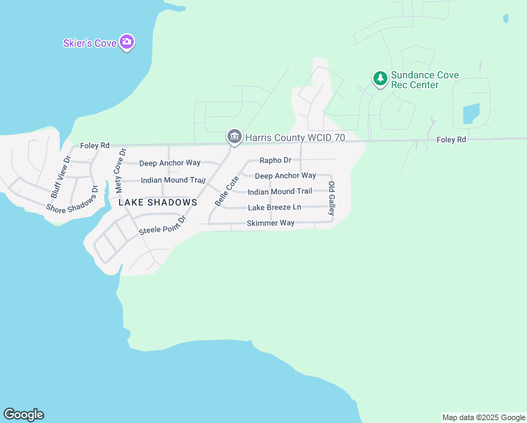 map of restaurants, bars, coffee shops, grocery stores, and more near 2903 Lake Breeze Lane in Crosby