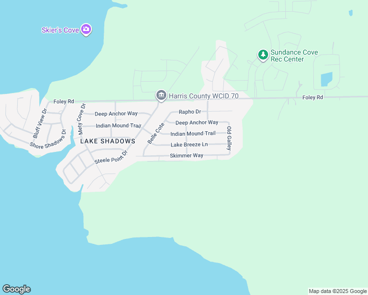 map of restaurants, bars, coffee shops, grocery stores, and more near 2903 Lake Breeze Lane in Crosby