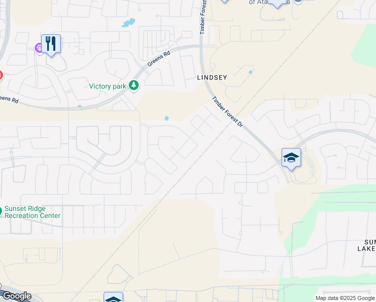 map of restaurants, bars, coffee shops, grocery stores, and more near 15418 Cordach Drive in Atascocita