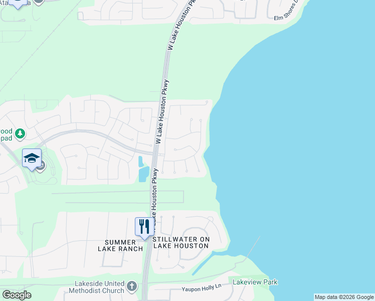 map of restaurants, bars, coffee shops, grocery stores, and more near 13219 Genesis Plantation Lane in Houston