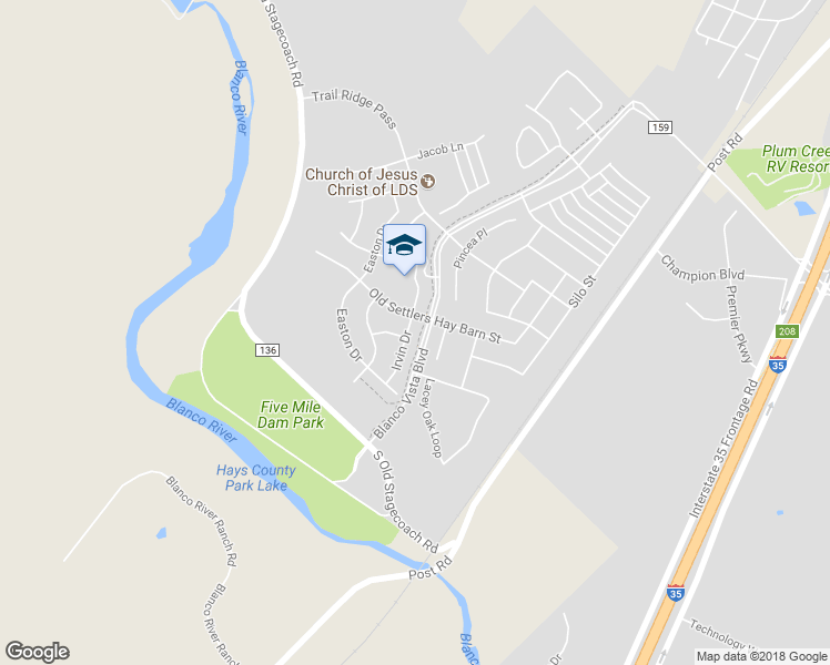 map of restaurants, bars, coffee shops, grocery stores, and more near 706 Irvin Drive in San Marcos