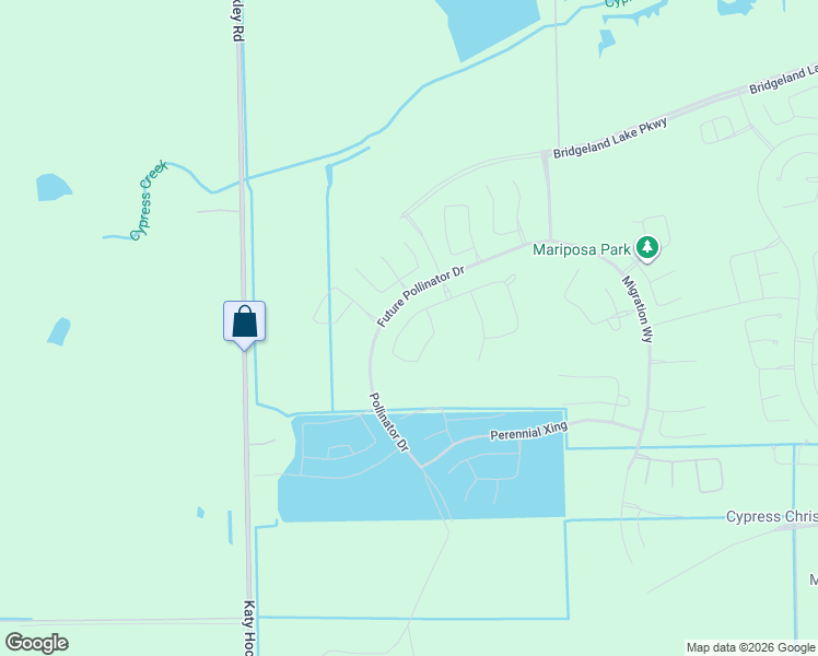 map of restaurants, bars, coffee shops, grocery stores, and more near 13900-13934 Katy Hockley Road in Houston