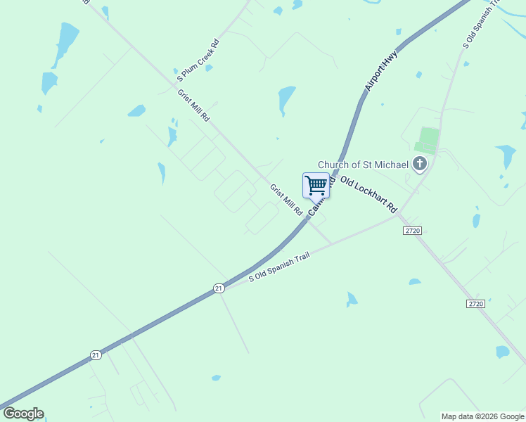 map of restaurants, bars, coffee shops, grocery stores, and more near 46 County Road 153 in Uhland