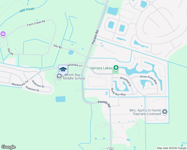 map of restaurants, bars, coffee shops, grocery stores, and more near 448 Bostwick Circle in St. Augustine