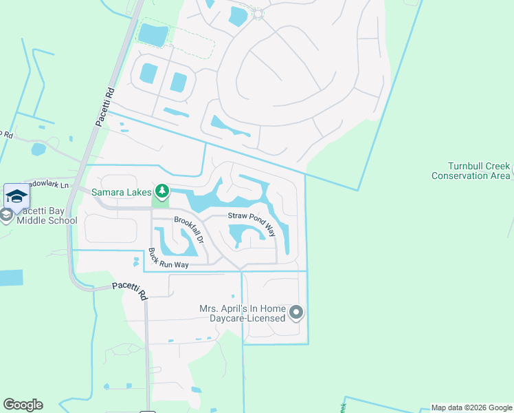 map of restaurants, bars, coffee shops, grocery stores, and more near 109 Converse Court in St. Augustine