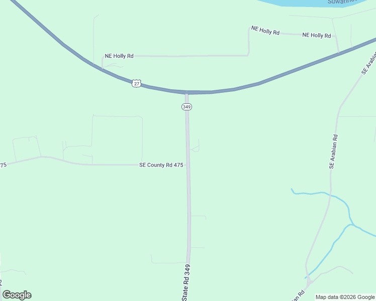 map of restaurants, bars, coffee shops, grocery stores, and more near 371 State Road 349 in O'Brien