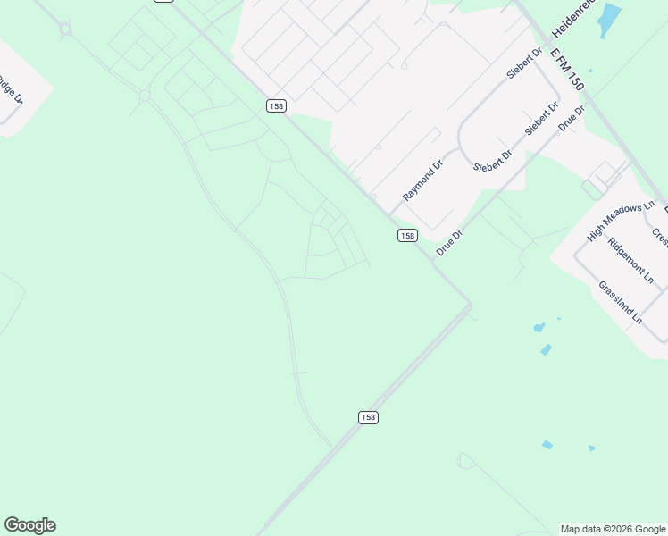 map of restaurants, bars, coffee shops, grocery stores, and more near 200-638 County Road 158 in Kyle