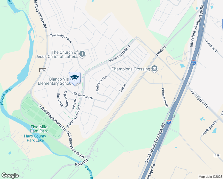 map of restaurants, bars, coffee shops, grocery stores, and more near 411 Rail Head Road in San Marcos