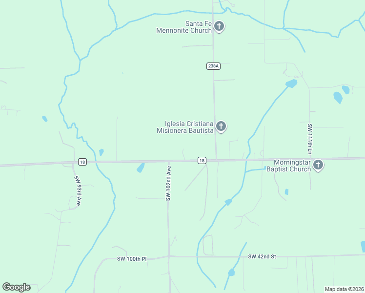 map of restaurants, bars, coffee shops, grocery stores, and more near 4836 Southwest 105th Court in Lake Butler