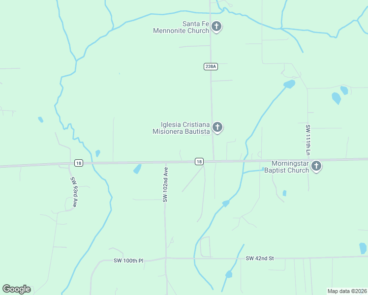 map of restaurants, bars, coffee shops, grocery stores, and more near 4836 Southwest 105th Court in Lake Butler