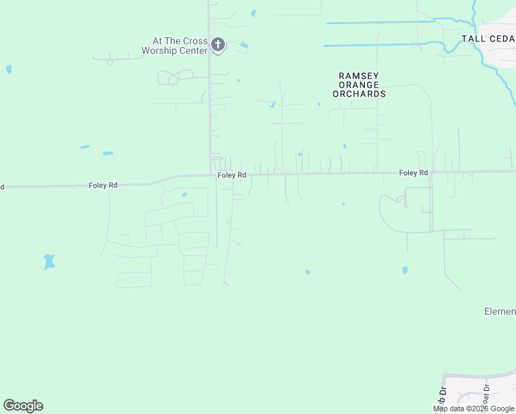 map of restaurants, bars, coffee shops, grocery stores, and more near 1319 Foley Road in Crosby