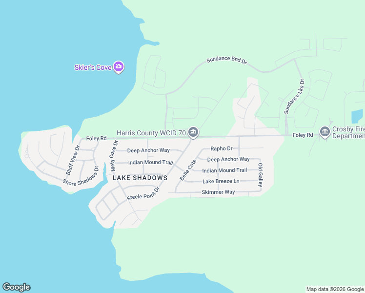 map of restaurants, bars, coffee shops, grocery stores, and more near 3000 Deep Anchor Way in Crosby