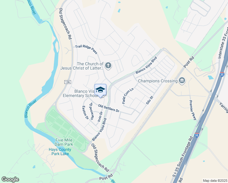 map of restaurants, bars, coffee shops, grocery stores, and more near 141 Pincea Place in San Marcos