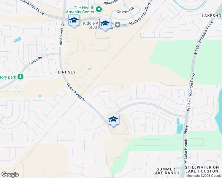 map of restaurants, bars, coffee shops, grocery stores, and more near Unnamed Road in Atascocita