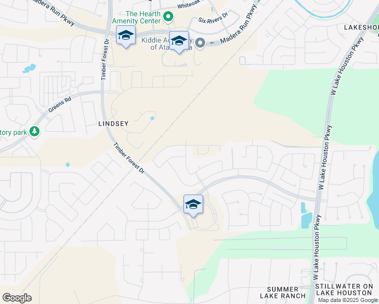 map of restaurants, bars, coffee shops, grocery stores, and more near Unnamed Road in Atascocita