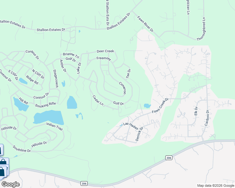 map of restaurants, bars, coffee shops, grocery stores, and more near 2455 Golf Drive in Spring Branch