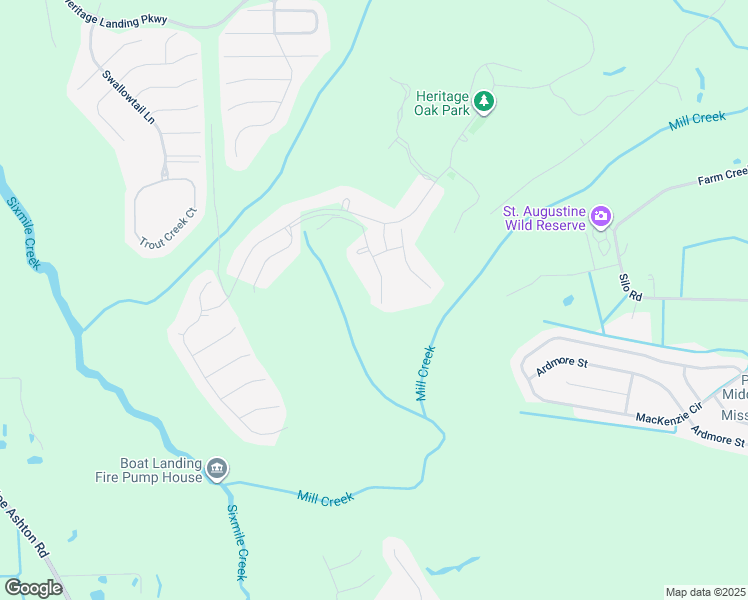 map of restaurants, bars, coffee shops, grocery stores, and more near 4516 South Alatamaha Street in St. Augustine