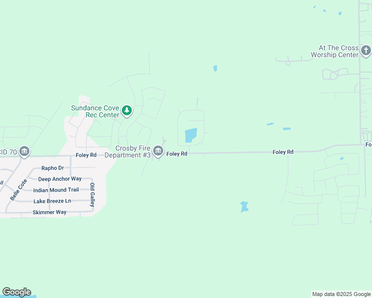 map of restaurants, bars, coffee shops, grocery stores, and more near 2223 Antler Trails Drive in Crosby