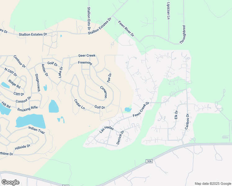 map of restaurants, bars, coffee shops, grocery stores, and more near 2670 Golf Drive in Spring Branch