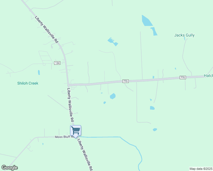 map of restaurants, bars, coffee shops, grocery stores, and more near 7937 Farm to Market Road 770 in Liberty