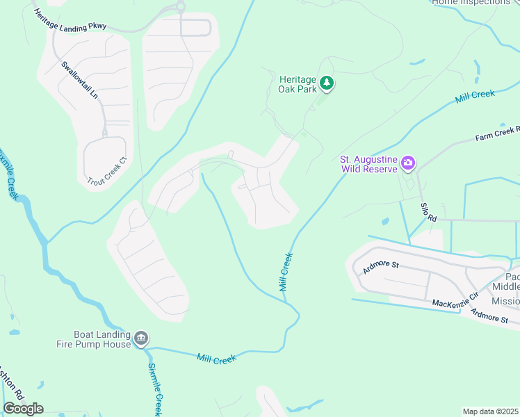 map of restaurants, bars, coffee shops, grocery stores, and more near 4516 South Alatamaha Street in St. Augustine
