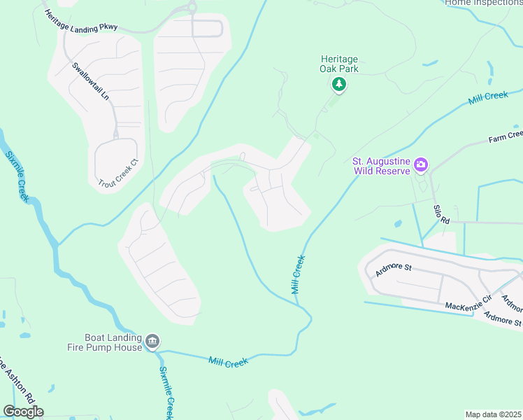 map of restaurants, bars, coffee shops, grocery stores, and more near 4515 South Alatamaha Street in St. Augustine