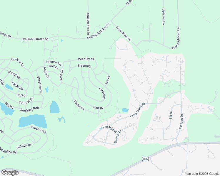 map of restaurants, bars, coffee shops, grocery stores, and more near 573 Cimarron in Spring Branch