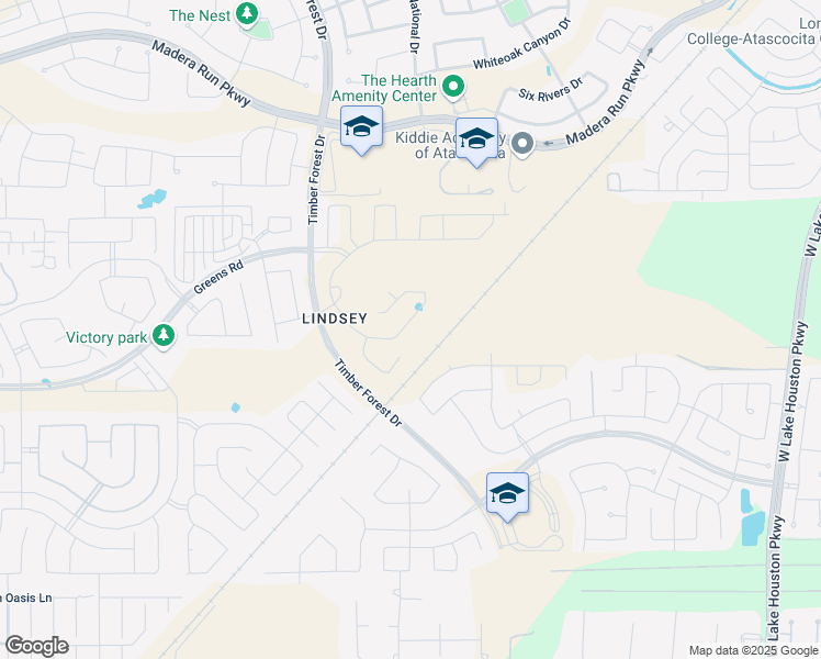 map of restaurants, bars, coffee shops, grocery stores, and more near Unnamed Road in Atascocita